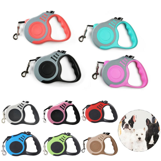 Guinzaglio Estensibile 3m/5m in Nylon per Cani e Gatti